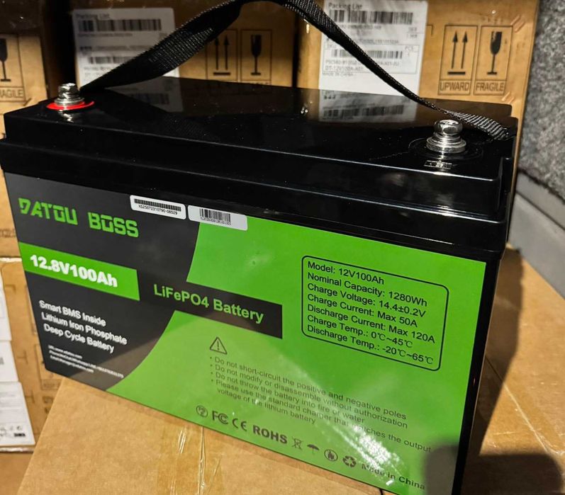 Акумулятор LiFePO4 12,8V/100Ah з BMS літій-залізо-фосфатна батарея ОПТ