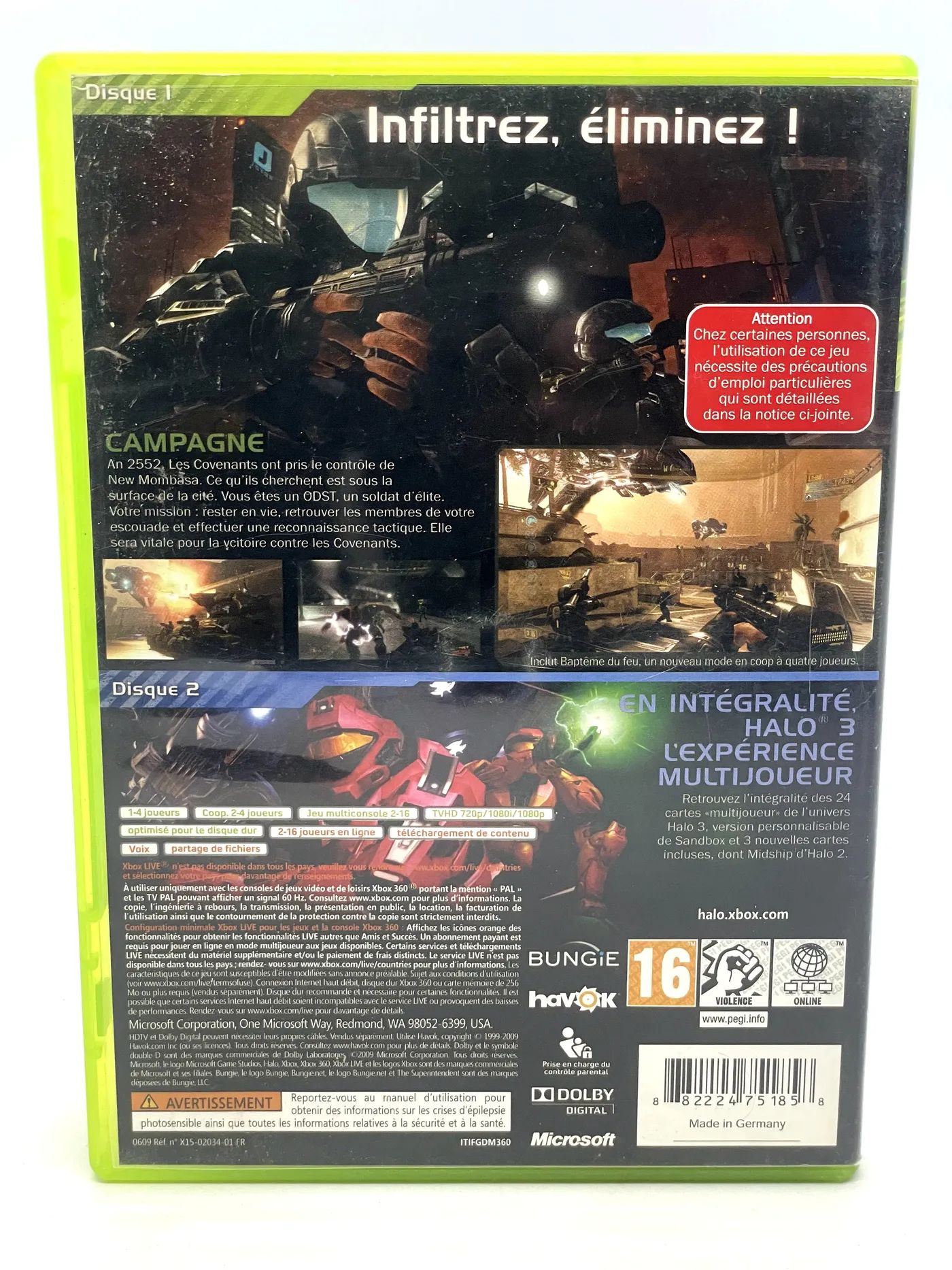 Halo 3 ODST Xbox 360 Po Angielsku