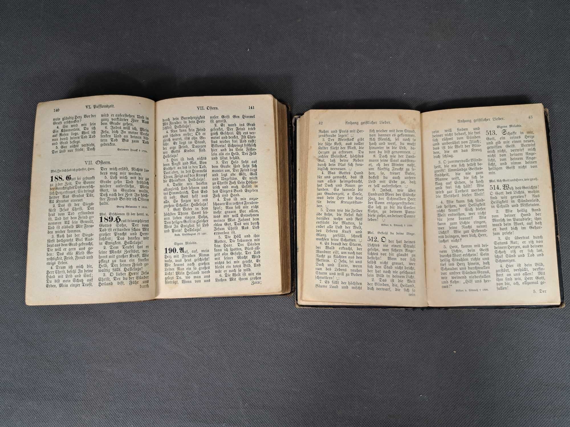 Śpiewniki Kościoła Ewangelicko - Luterańskiego 1907 r.