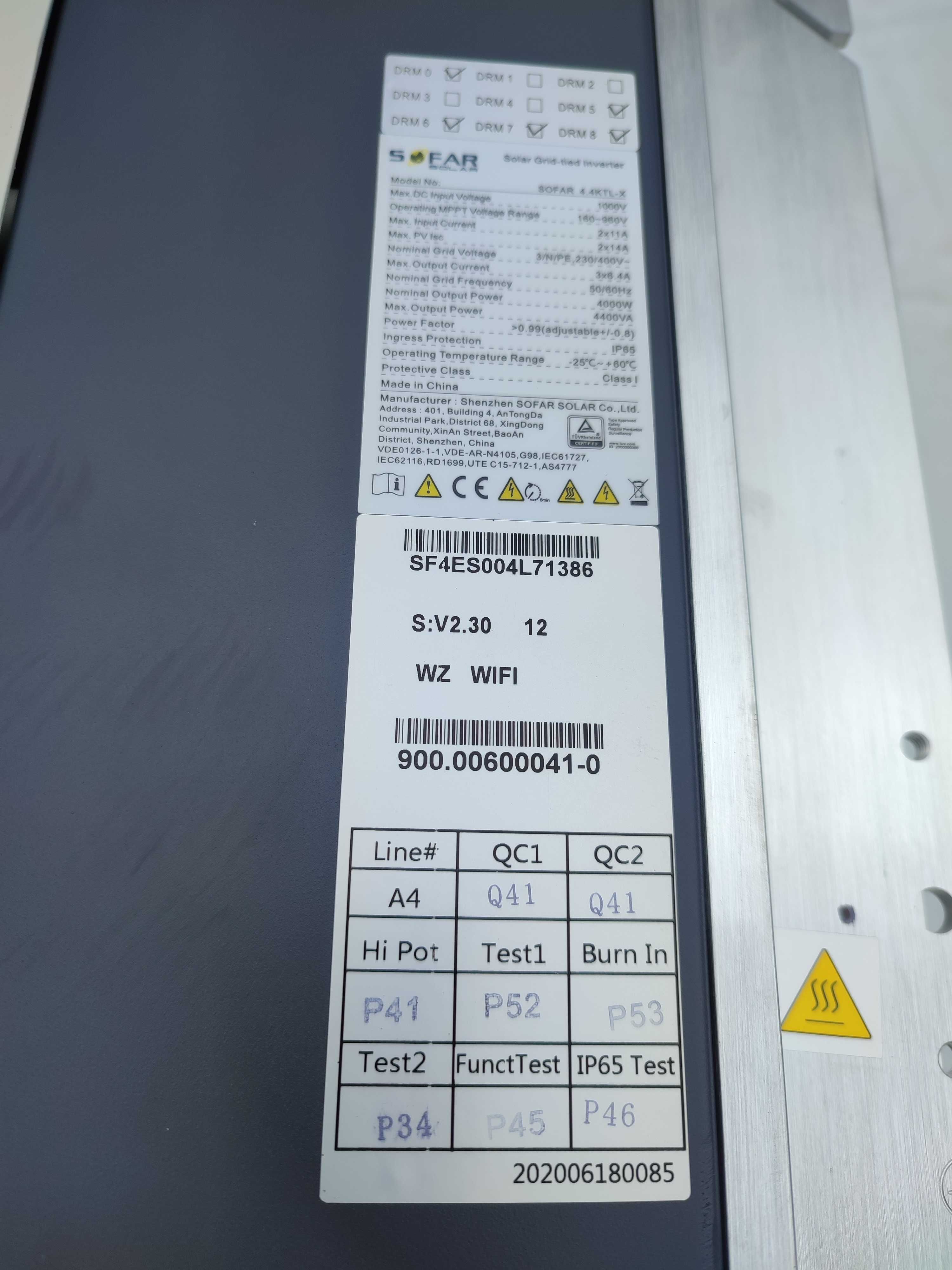 Falownik/Inwerter Sofar Solar 4,4 KTL-X