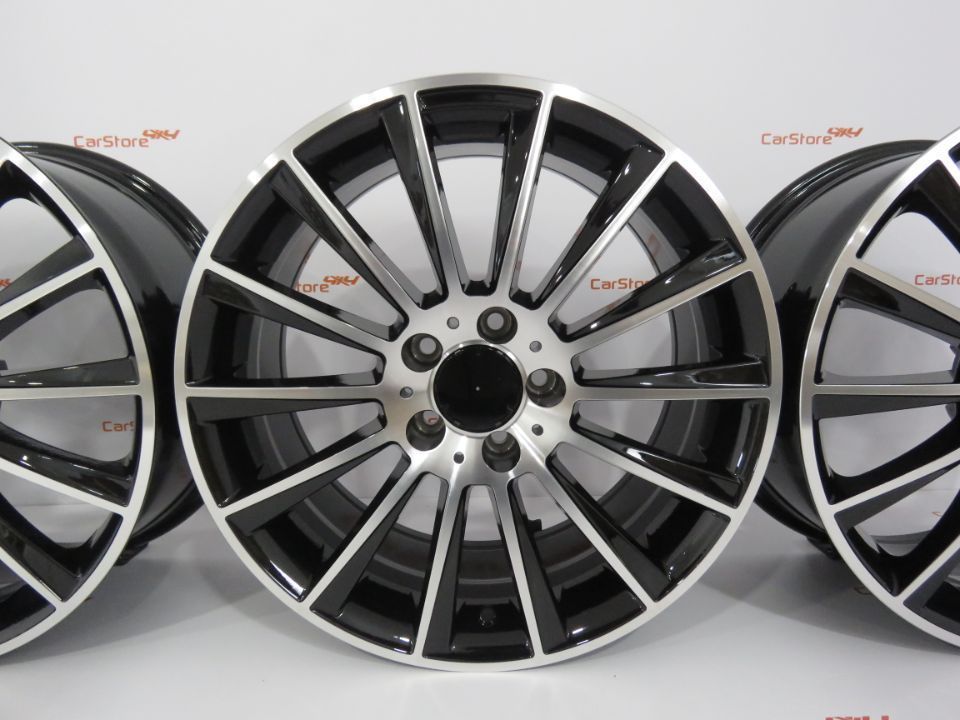 Jantes Look Mercedes Turbine 18 '' x 8 et45 5x112 Pretas e polido