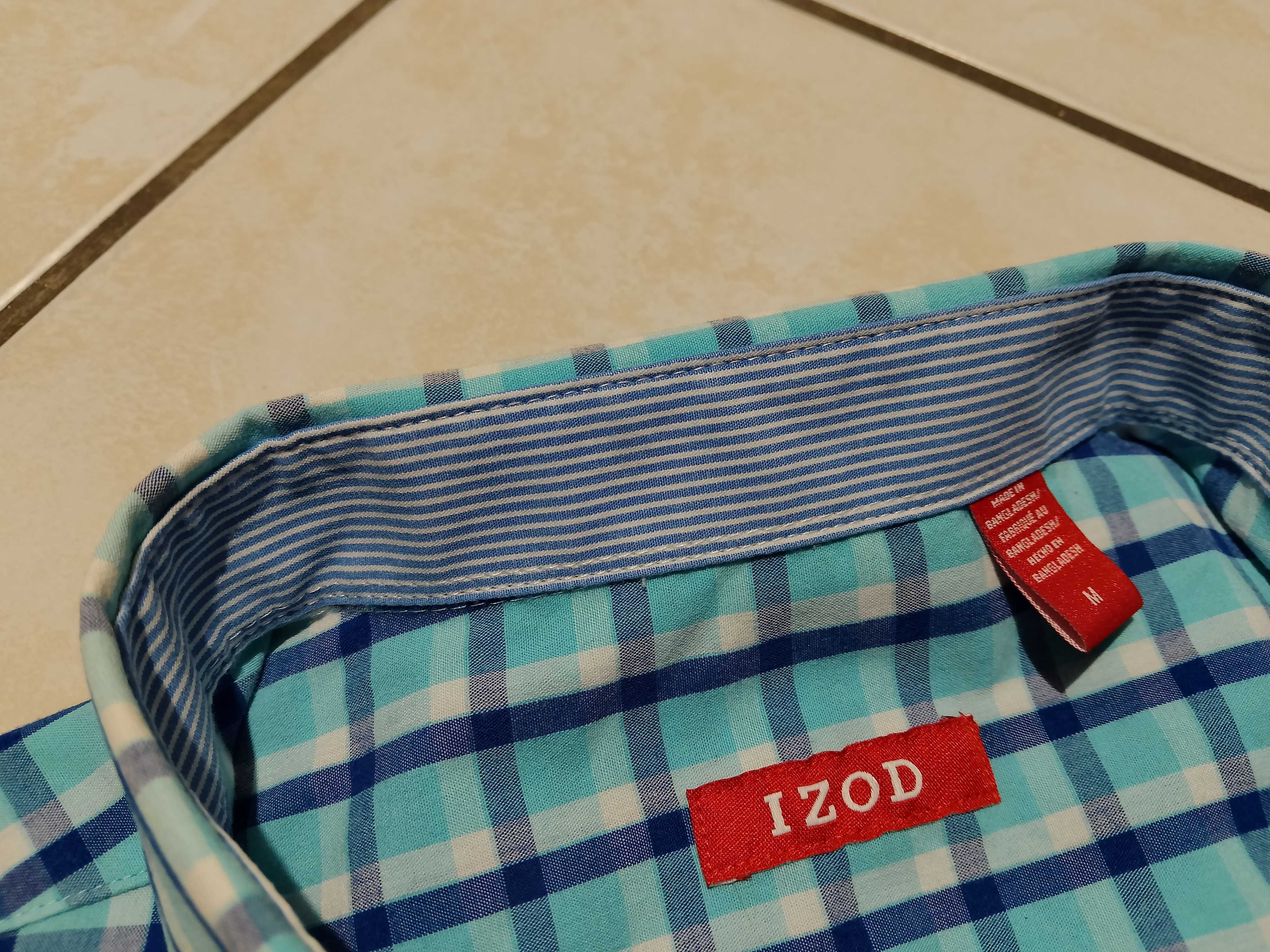 IZOD USA - NOWA! z LOGO Koszula Męska krótki rękaw rozmiar L