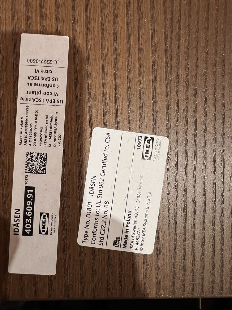 Blat Ikea IDASEN uzywany w bardzo dobrym stanie