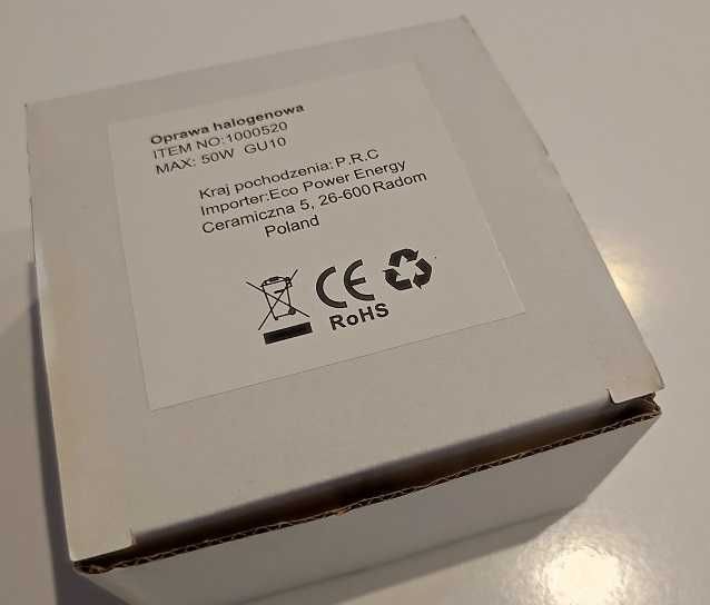 Oprawki  halogenowe satyna szczotkowana - okazja -7 sztuk - mega tanio