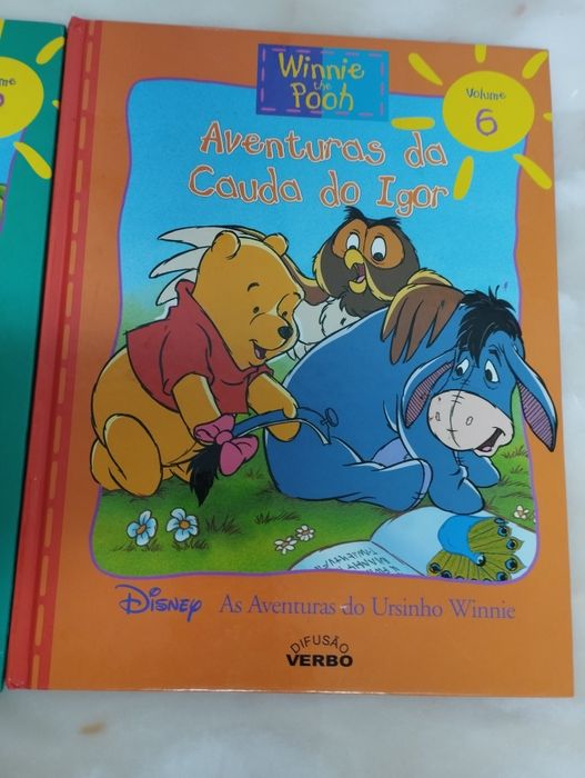 Livros de colecção Winnie The Pooh, Ruca, Rua Sésamo e Pedro.