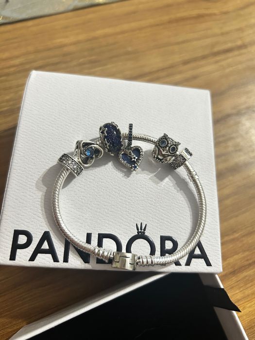 PANDORA bransoletka stebrna