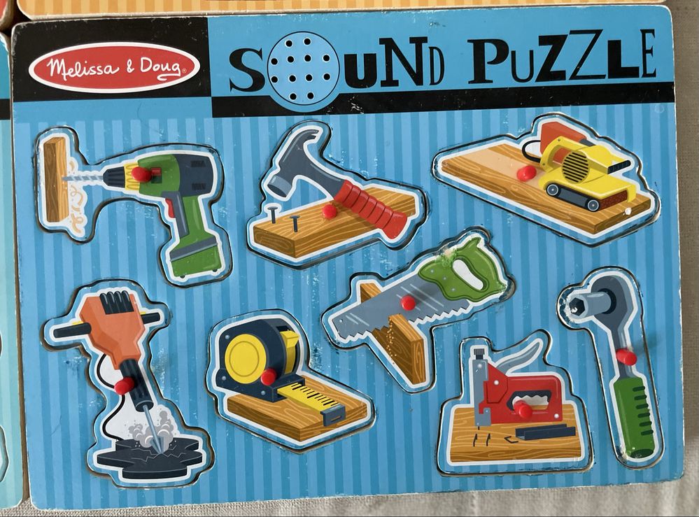 Puzzle drewniane - Melissa&Doug, Goki