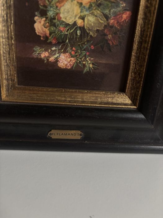 Obraz kwiatow w wazonie