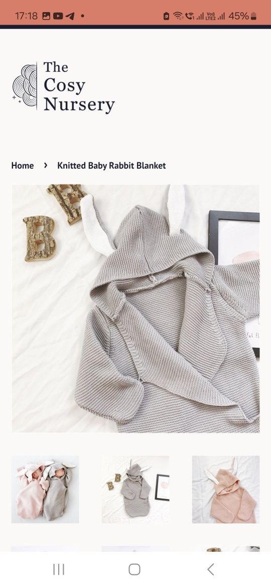 Вязаный кокон одеяло для малыша