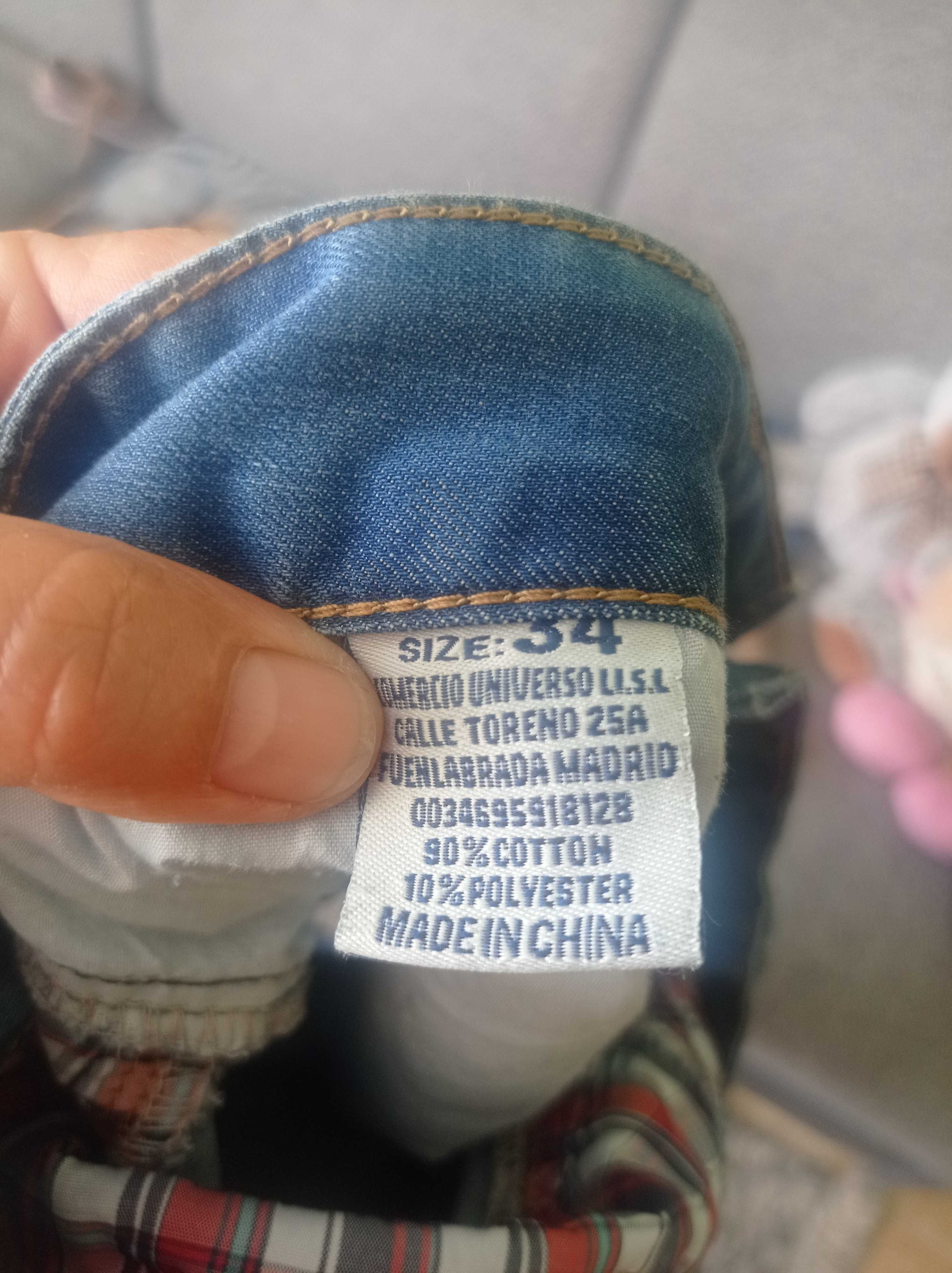 Spodenki jeansowe meskie 34 rozmiar