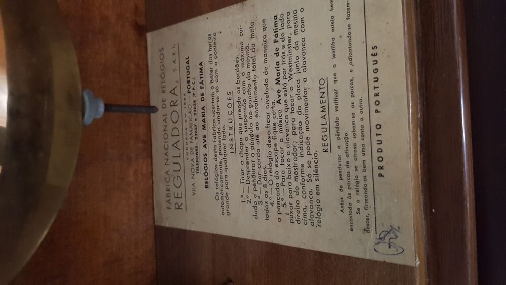 Relógio antigo de colecção - Reguladora