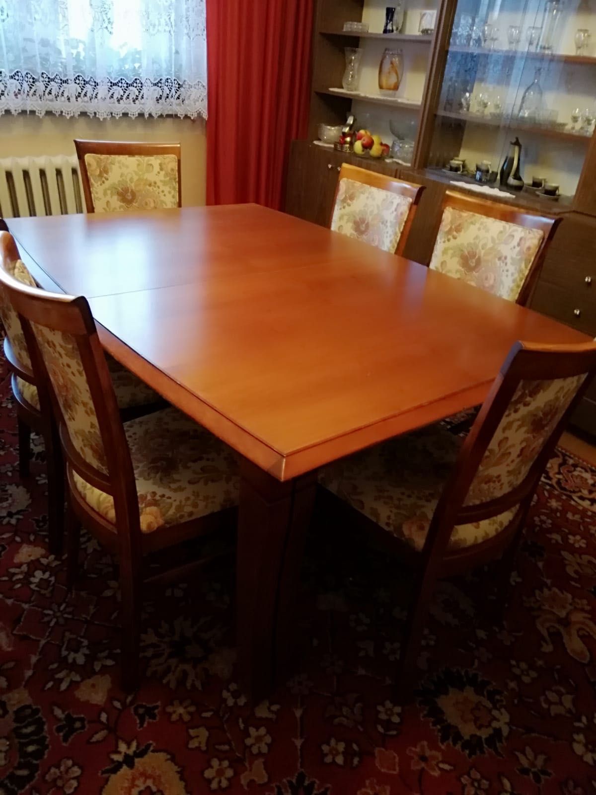 Drewniany stół z krzesłami {do nawet 4,20m}