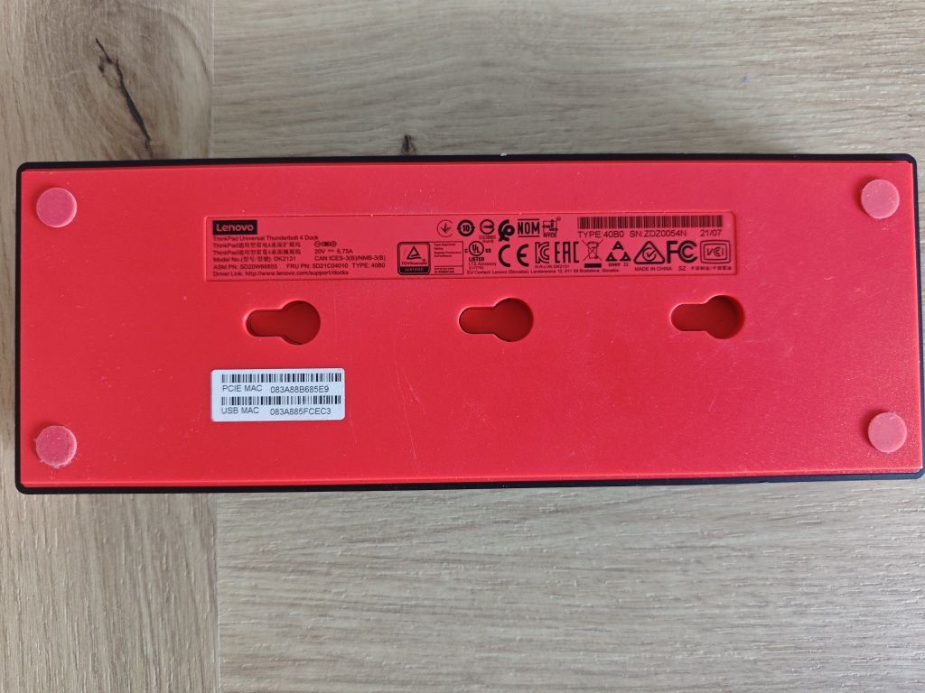 LENOVO THINKPAD Thunderbolt 4 Dock 40B0 40B00135EU