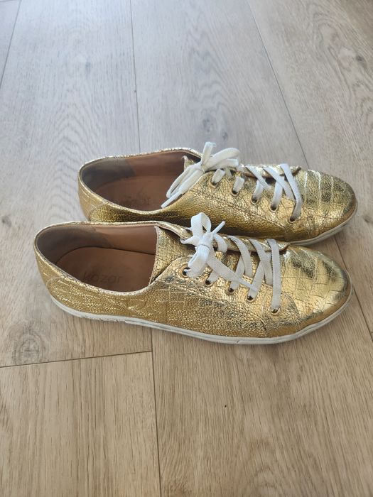 Sneakersy kazar zlote