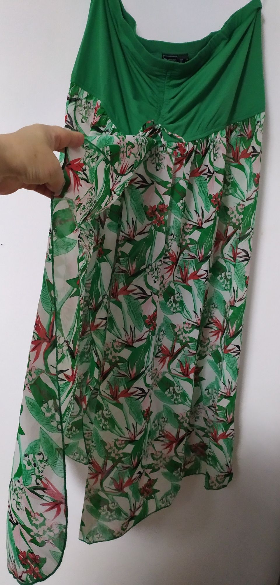 NOWA plażowa sukienka z szyfonowym dołem r. 52  Bpc selection