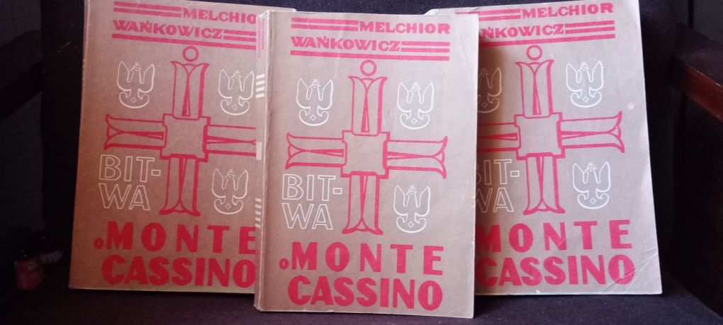 Książki 3 tomy / "Monte Cassino" Melchior Wańkowicz