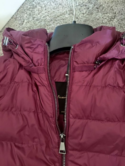 Kurtka Massimo Dutti puchowa puch naturaly S bordo