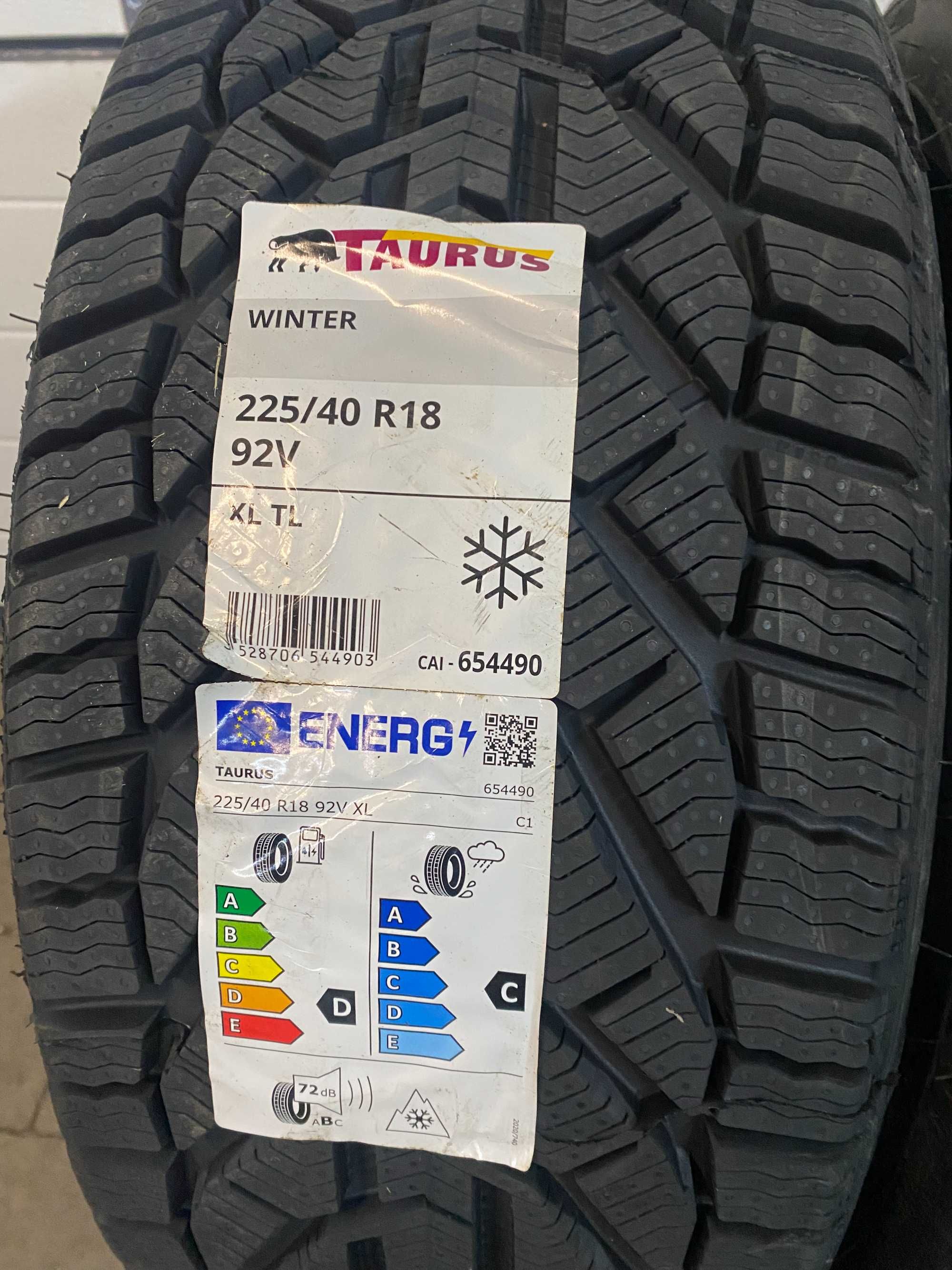 4x 225/40 R.18 92V XL Taurus Winter Kormoran Snow 2024