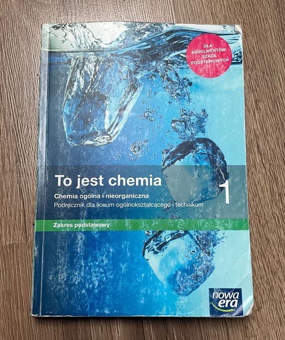 Podręcznik do chemii dla klas pierwszych