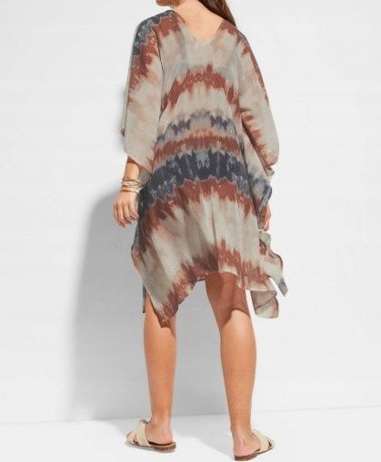 B.P.C sukienka plażowa we wzory asymetryczna 44/46.