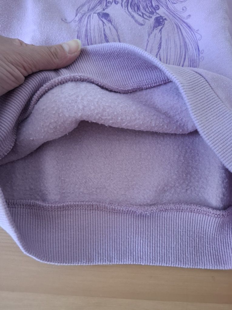 Ciepla bluza dresowa dla dziewczynki 122