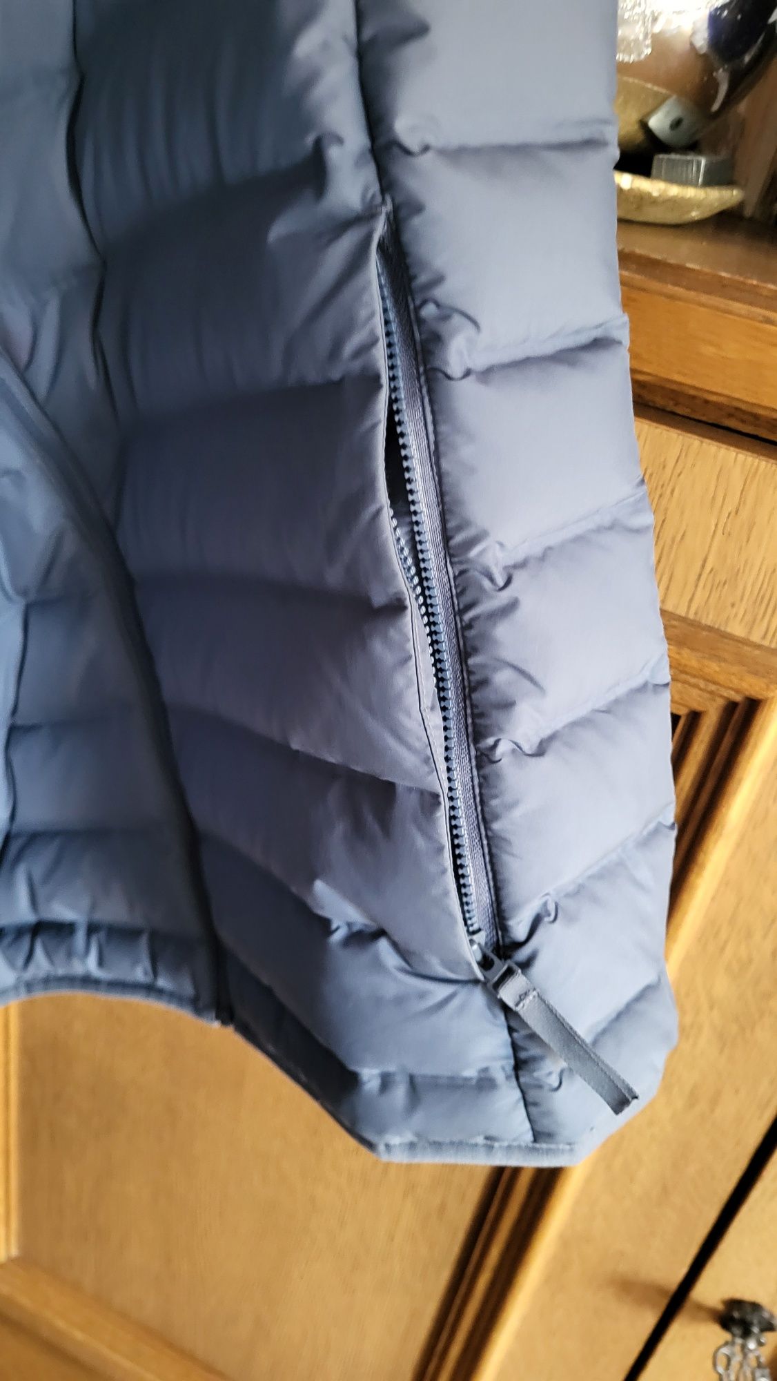 Adidas kurtka puchowa M niebieska