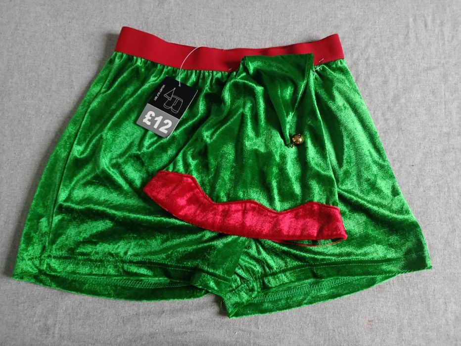 Новорічний костюм ельфа шапка  еротична білизна для чоловіка