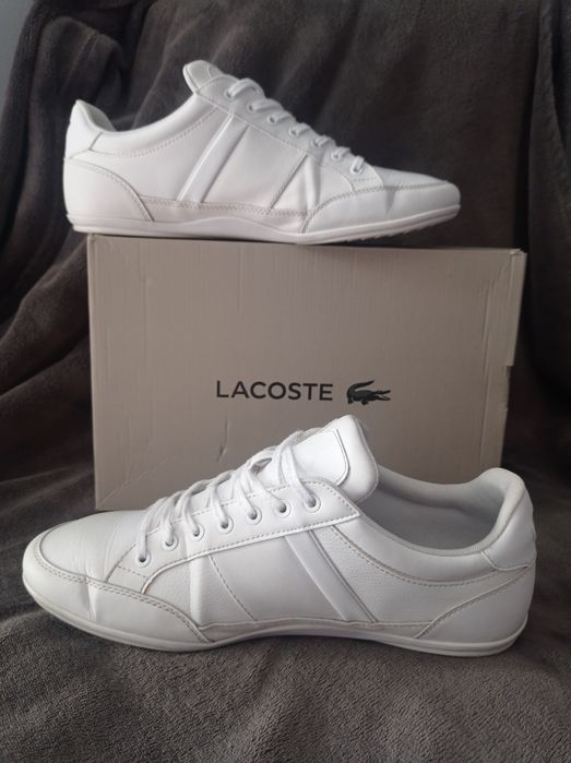 Buty Lacoste Chaymon rozmiar 43 białe skórzane Nowe męskie 27,5 męskie