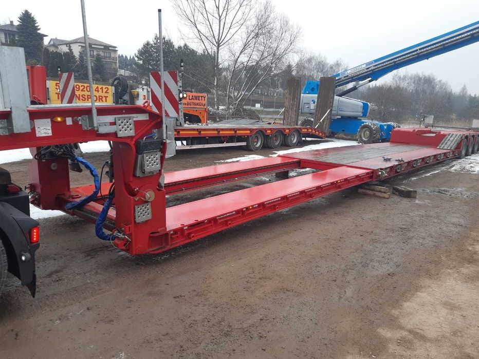 Tiefbett usługi transportowe naczepa tiefbett naczepa niskopodwoziowa.