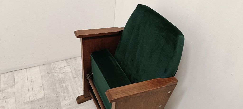 fotel kinowy pojedynczy lata 70-te vintage design