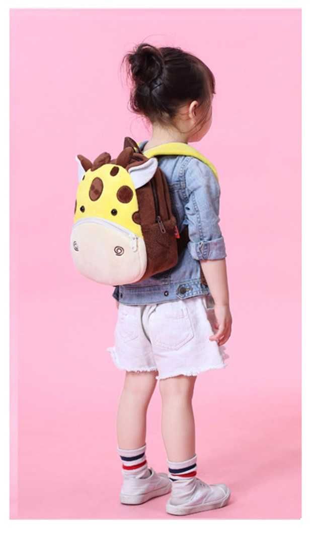 Рюкзак дитячий плюшевий м'який у вигляді тваринок