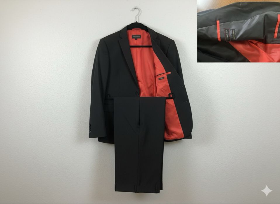 Fato de Homem Elegante Preto/Antracite Corte Slim Fit e Comfort