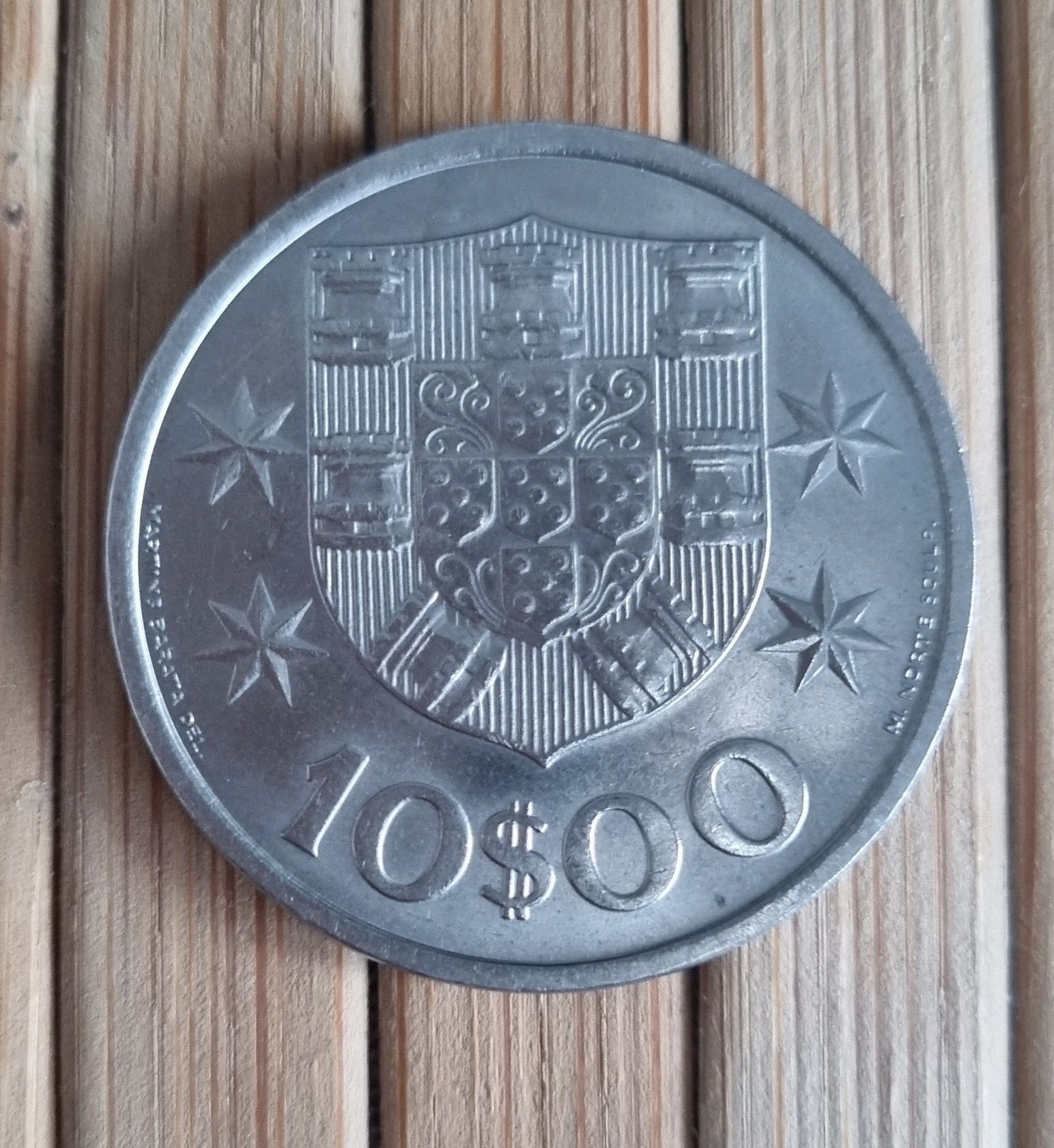 9 Moedas 10$00 escudos 1971