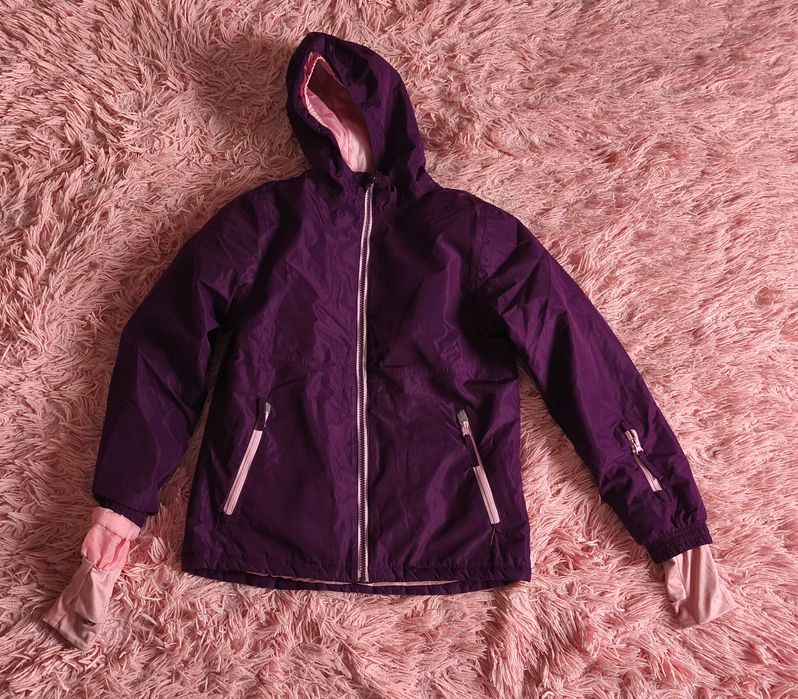 Kurtka narciarska Crivit fioletowa 146/152