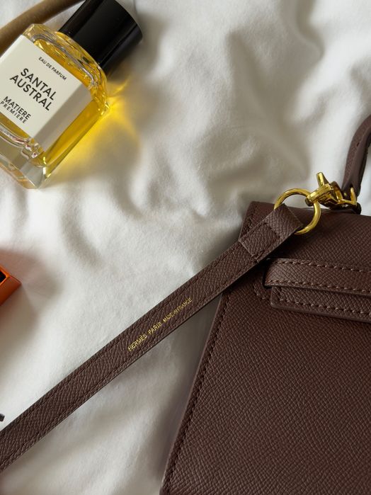 Сумка Hermes Kelly Idealist шоколадна