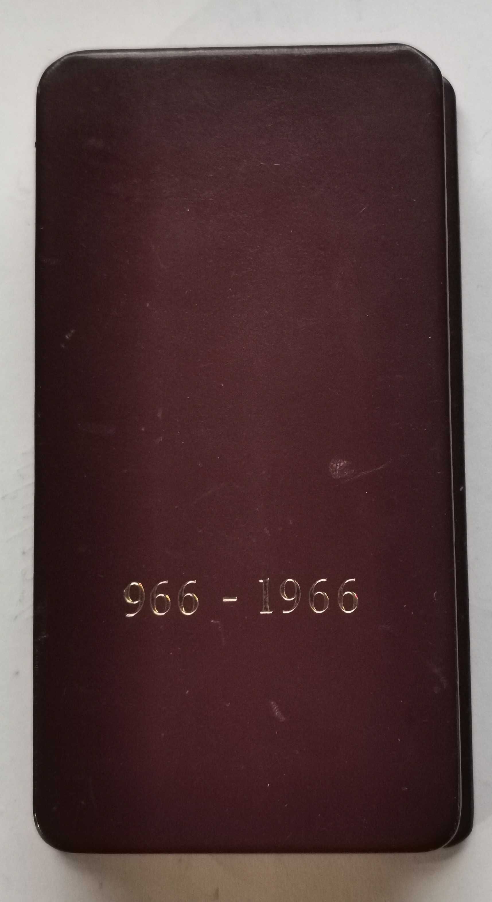 Monety - PRL - Zestaw Mieszko I Dąbrówka 1966r. - 2 Typy Etui