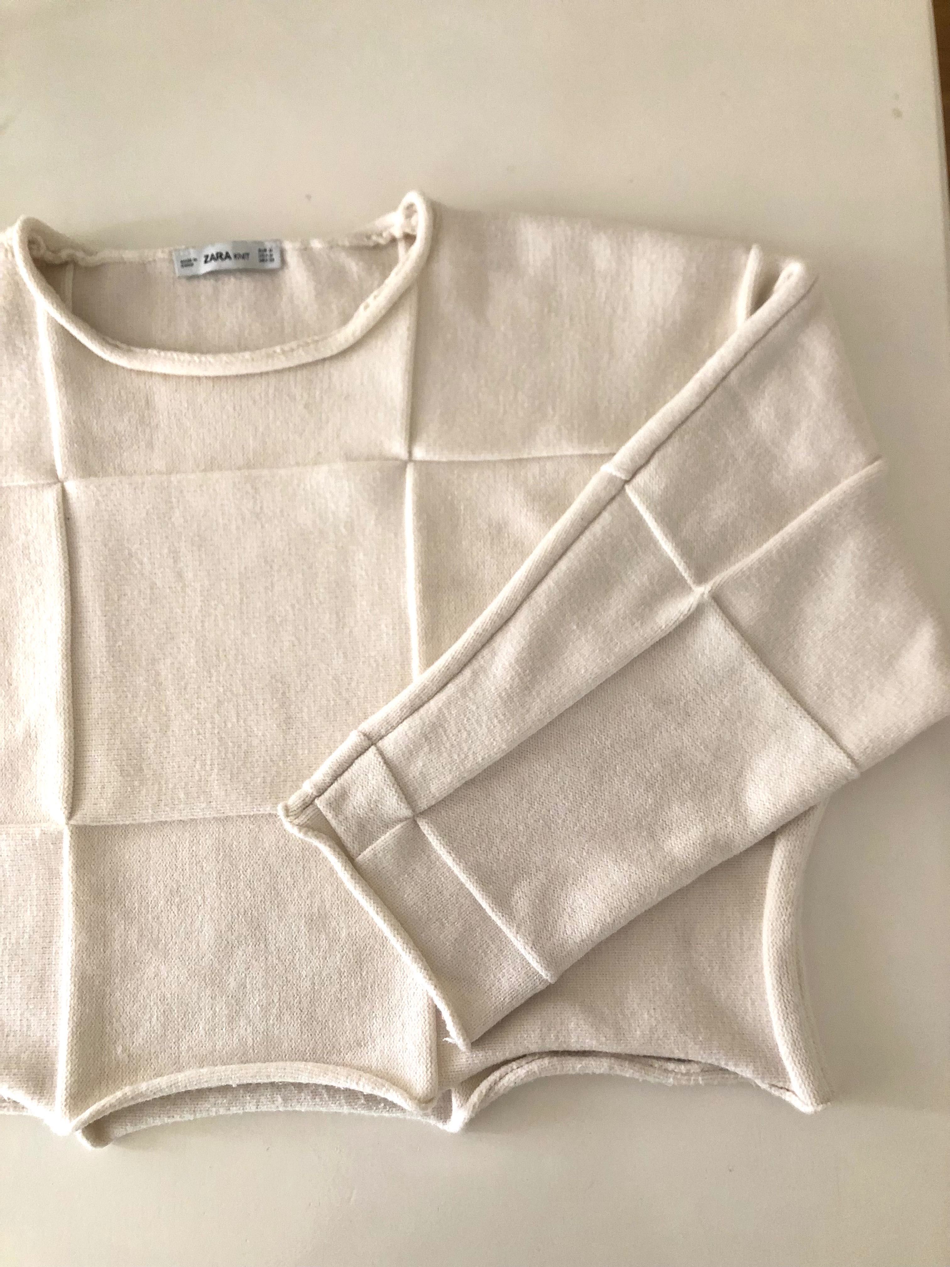 Camisola malha nude Zara M