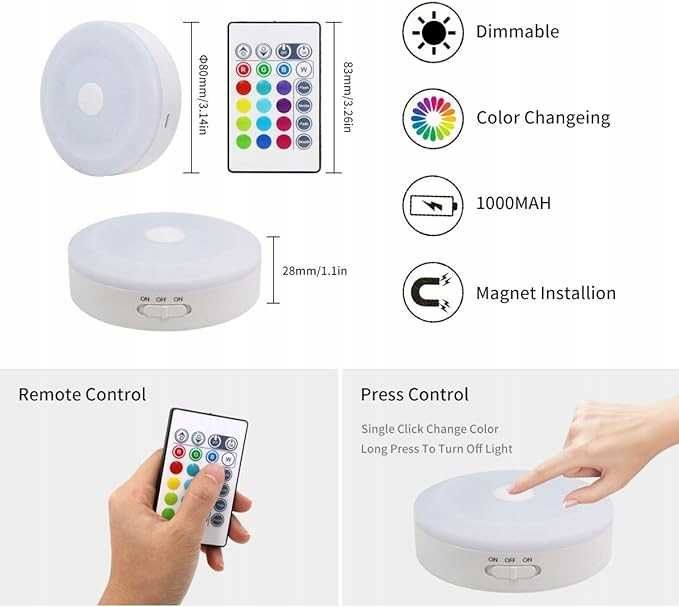 Inteligentne lampki LED na pilota Bason CS308