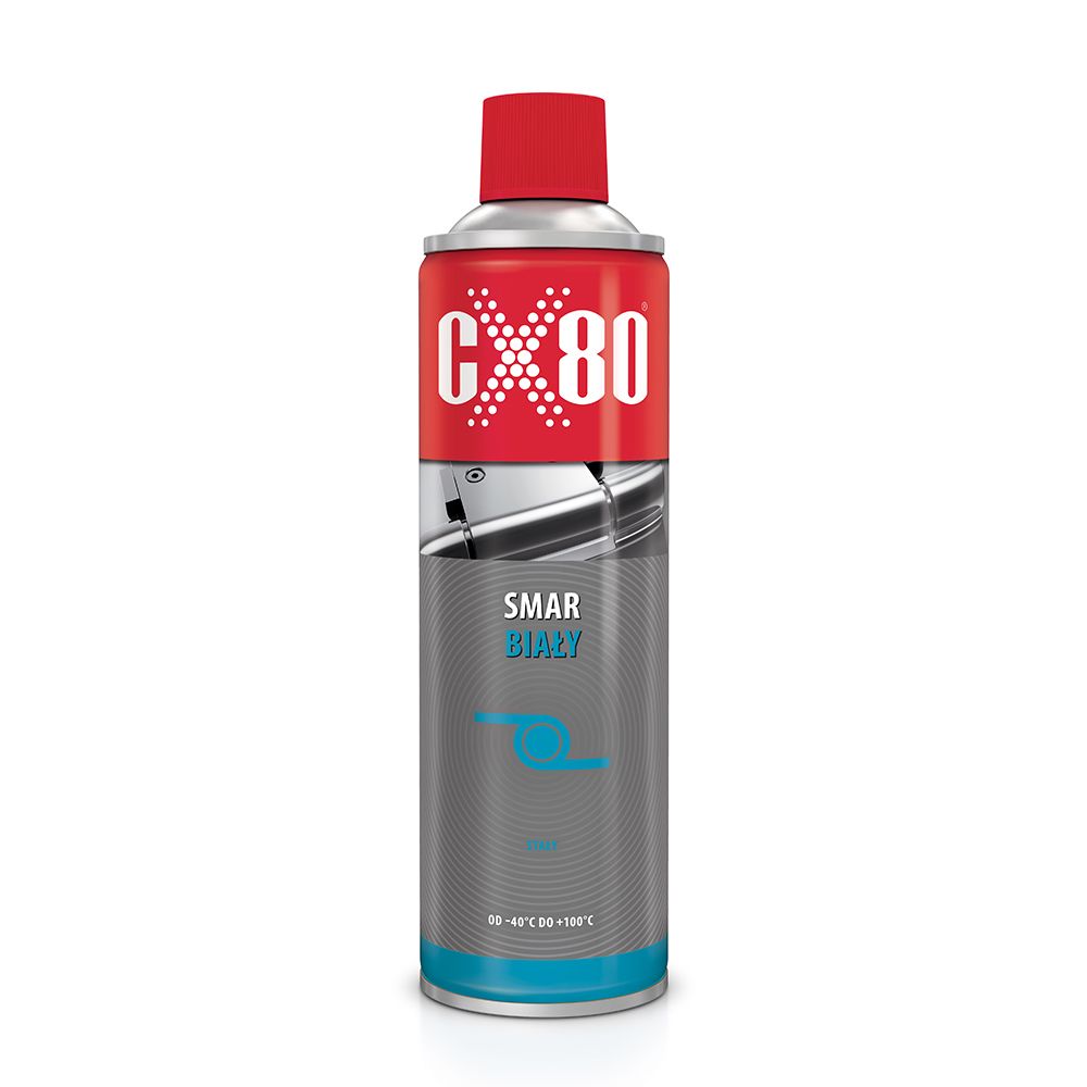 CX80 biały smar w sprayu 500ml smar do zamków zawiasów i sprężyn