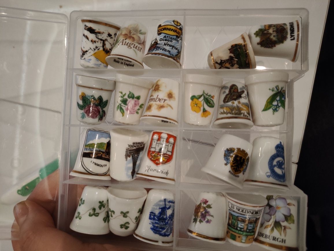 Naparstki porcelanowe  kolekcja