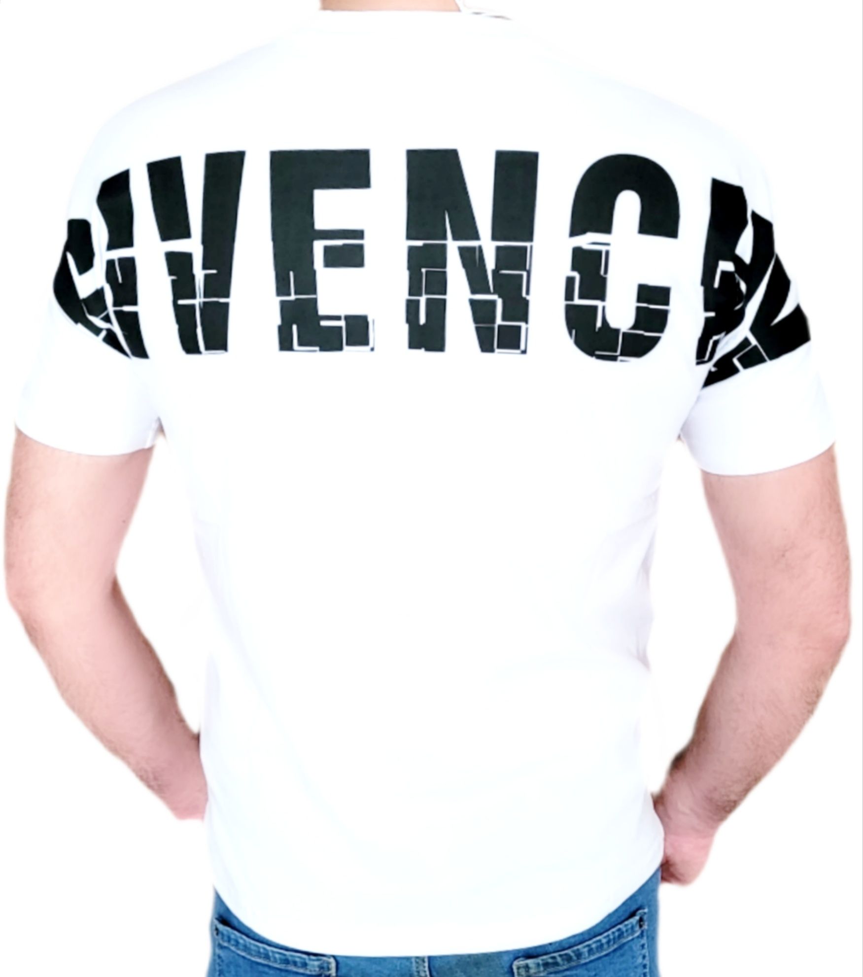 Koszulka T-Shirt  Męski Givenchy Paris  biała