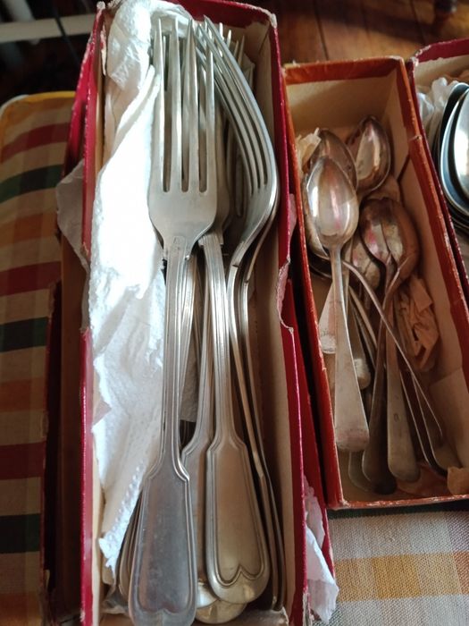 Talheres alpaca muito antigo pelo menos 100  anos