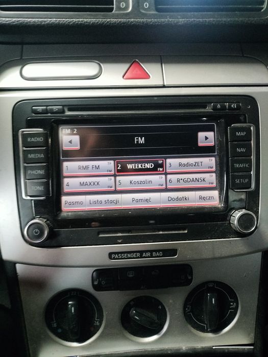 Radio RNS 510 z kodem polskie menu VW passat b6 golf Touran caddy itd