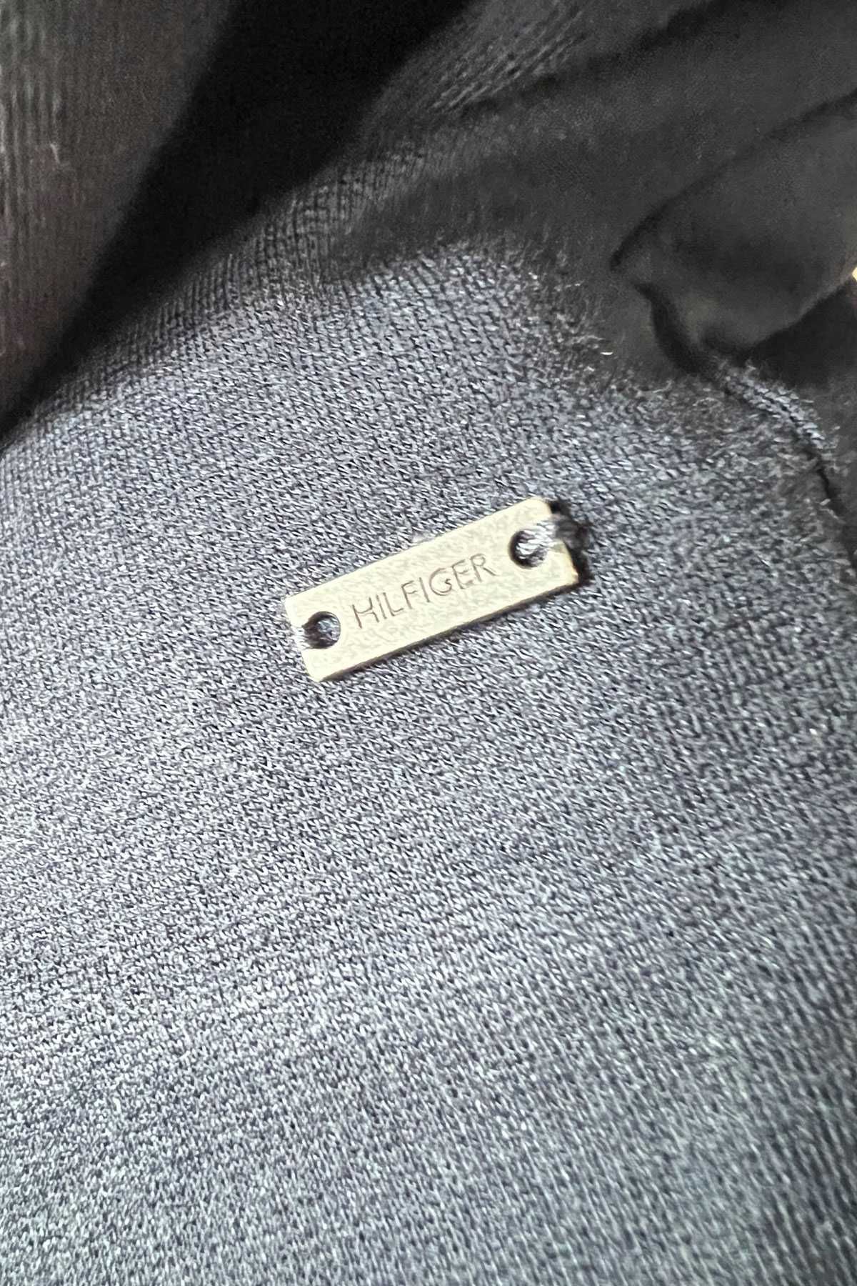 Tommy Hilfiger granatowa klasyczna biurowa sukienka rozm. 38 M wiskoza