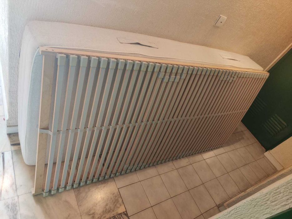 Beliche estrutura cama alta 90x200 cm VITVAL com colchão