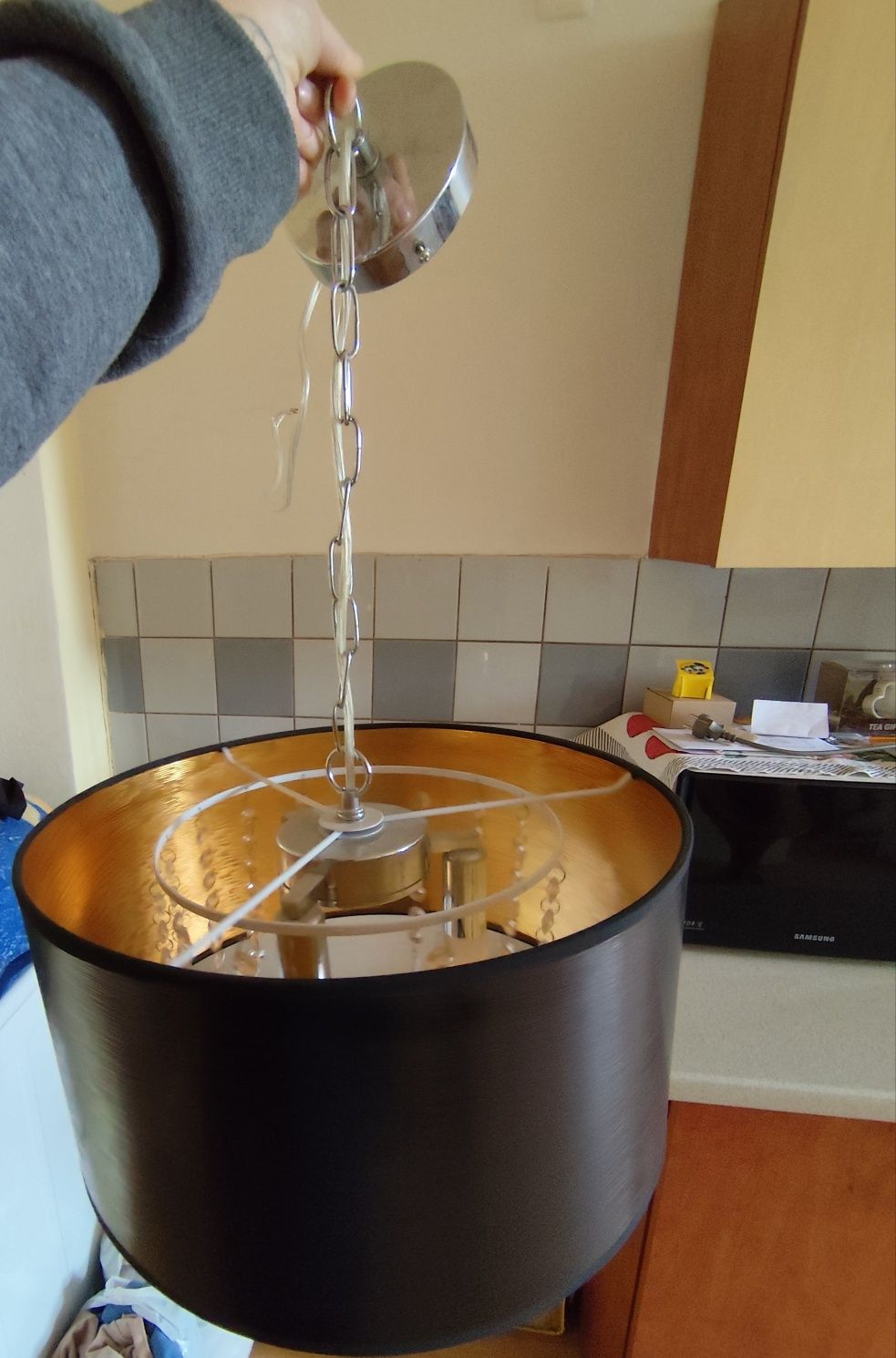 Lampa wisząca czarna