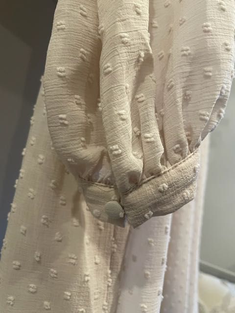 Szyfonowa zwiewna sukienka H&M pudrowy róż L komunia wesele