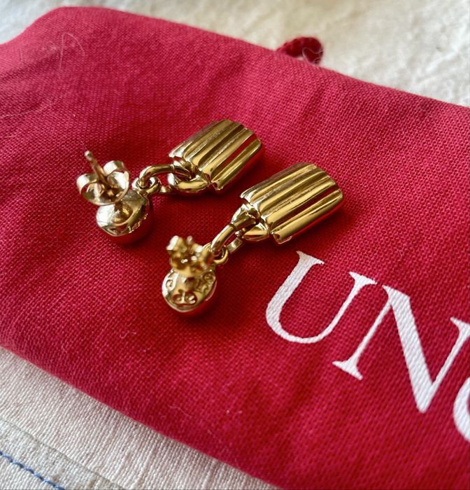 Brincos Unode50 Lock Gold