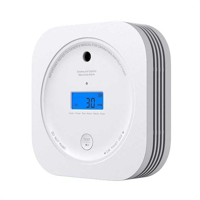 25szt czujnik dymu czadu AEGISLINK SC200 wyświetlacz LED głośność 85dB