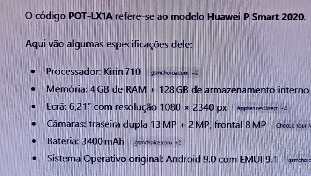 Huawei P smart 2020